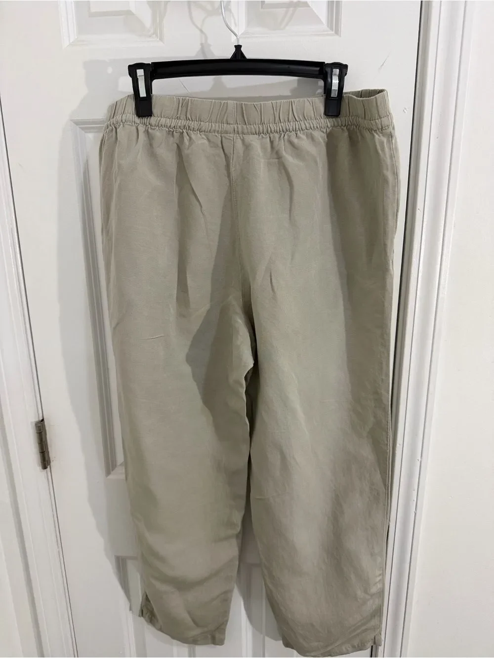H&M Women’s Linen Light Beige Drawstring Size Large